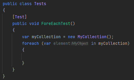 Custom collection used in a foreach loop (C#)